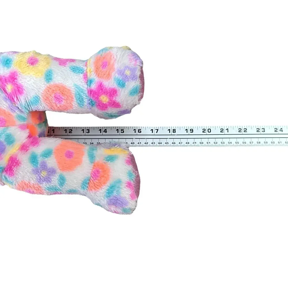 Build a Bear Floral Glitter Pawlette Bunny Rabbit Plush‎ Toy BAB Easter Shirt